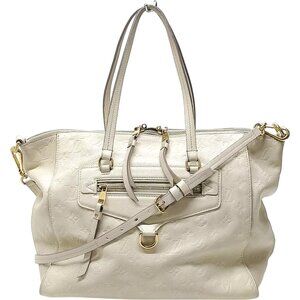 619748AE Louis Vuitton Crossbody Bag Lumineuse PM White Monogram Empreinte